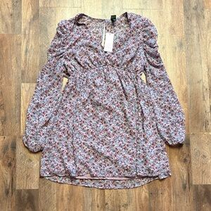 Wild Fable Floral Mini Dress - Pink and Purple